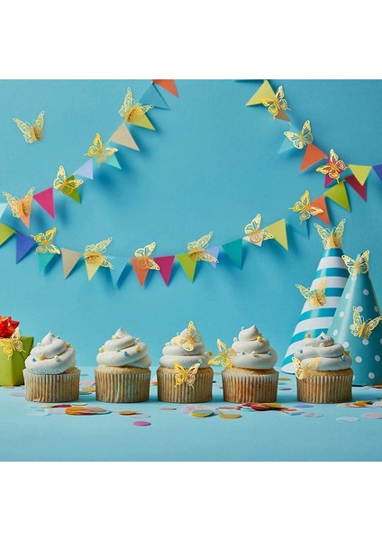 3D Kelebek Duvar Çıkartmaları, Oda Dekorasyonu Için 36 Pcs Kelebek Duvar Çıkartmaları Çocuk Yatak Odası Parti Ev Dekor (Gümüş) (Yurt Dışından) indirimleri