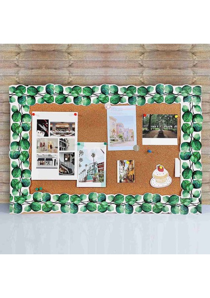 65.6ft Okaliptüs Kalıp Kesim Sınır Trim Bülten Tahtası Sınır Etiket Sınıf Bülteni Duvar Dekor Duvar Çıkartmaları Sınır A (Yurt Dışından) indirimleri