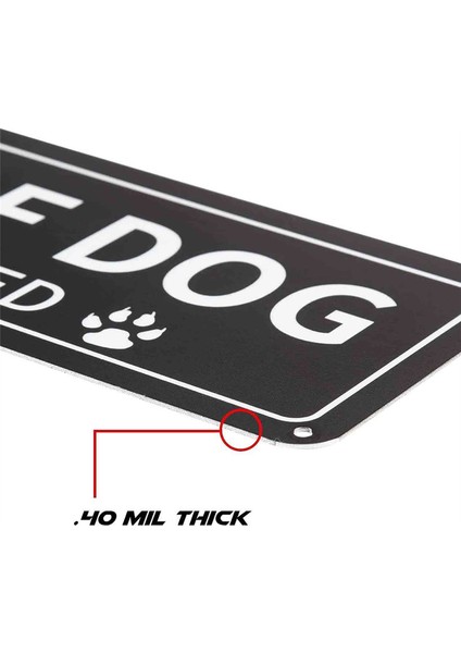 1 Paket Köpek Dikkat Işareti, 12X3 Inç Paslanmaz .040 Alüminyum Metal Işaret, Yansıtıcı, Solmaya Dayanıklı, Uv Korumalı (Yurt Dışından) fiyatları