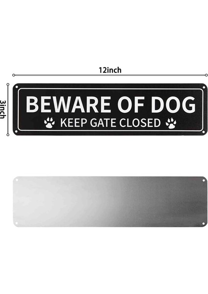 1 Paket Köpek Dikkat Işareti, 12X3 Inç Paslanmaz .040 Alüminyum Metal Işaret, Yansıtıcı, Solmaya Dayanıklı, Uv Korumalı (Yurt Dışından) modelleri