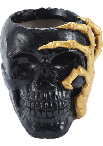 Ev Dekorasyonu Kafatası Saksı, Iç Mekan Küçük Saksı, Iç Mekan Bitki Mini Saksı, Bahçe Sukulent Saksısı (B) (Yurt Dışından)