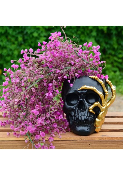 Ev Dekorasyonu Kafatası Saksı, Iç Mekan Küçük Saksı, Iç Mekan Bitki Mini Saksı, Bahçe Sukulent Saksısı (B) (Yurt Dışından) fiyatları