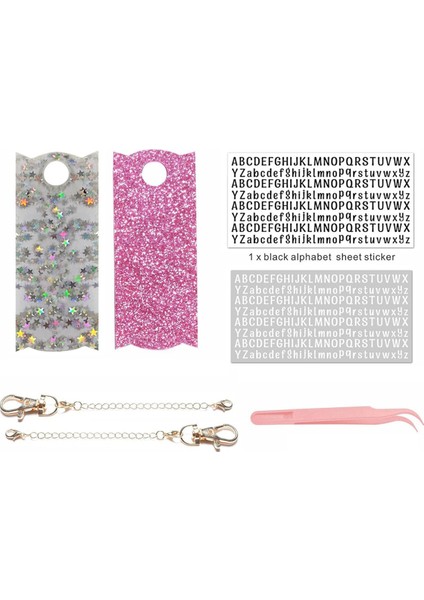 Isim Plakaları Su Şişesi Dakları Için Isim Etiketleri Akrilik Aksesuarlar Saplı Daklar Için Süsler Kapak Üstleri B (Yurt Dışından)