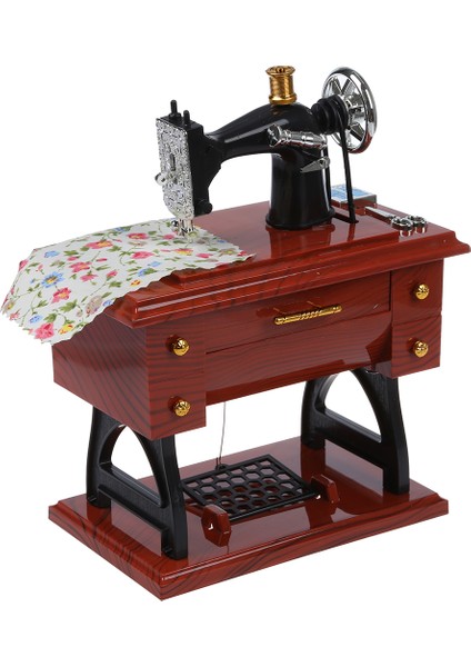 Wind Up Vintage Mini Dikiş Makinesi Tarzı Mekanik Müzik Kutusu (Yurt Dışından)