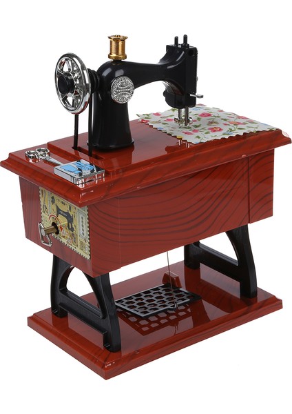Wind Up Vintage Mini Dikiş Makinesi Tarzı Mekanik Müzik Kutusu (Yurt Dışından) modelleri