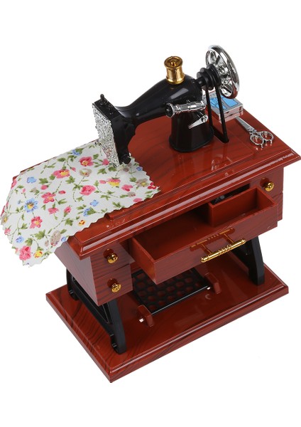 Wind Up Vintage Mini Dikiş Makinesi Tarzı Mekanik Müzik Kutusu (Yurt Dışından) fırsatları