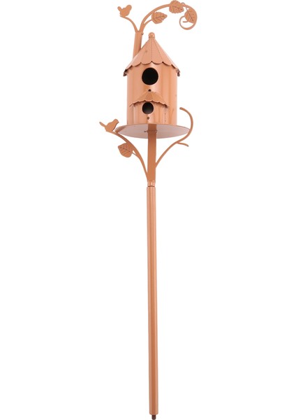 Bahçe Kuş Evi Direkli Metal Kuş Yemlikleri Bahçe Kazıkları Avlu Arka Bahçe Veranda Açık Hava Stili B Için Kuş Evleri (Yurt Dışından) fiyatları