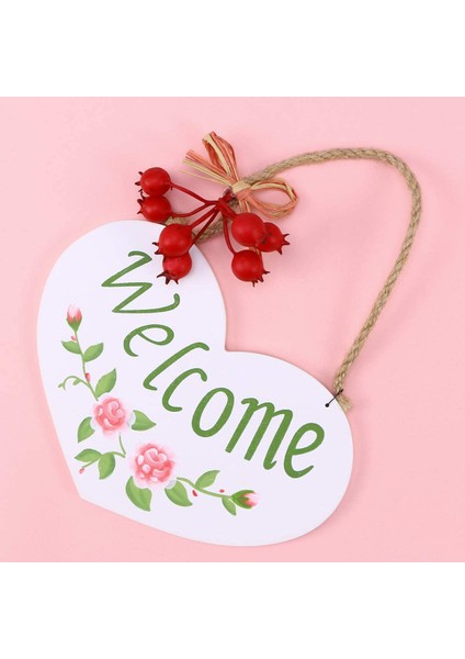 Kapı Asılı Plak Hoş Geldiniz Desen Ev Duvar Dekoru El Yapımı Ahşap Asılı Karşılama Plaketi Tabela (Yurt Dışından) fırsatları