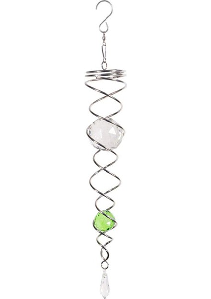 Adet Spiral Kuyruk Rüzgar Döndürücü Sabitleyici Dekoratif Spiral Rüzgar Döndürücü Rüzgar Döndürücüler Güneş Yakalayıcı Kristaller Top (Yurt Dışından) modelleri