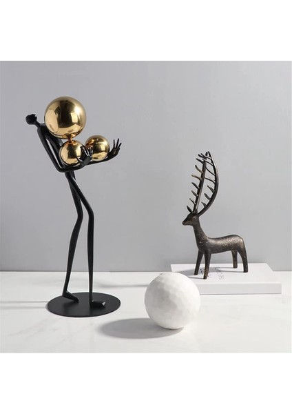 Yaratıcılık Şekil Heykeli Modern Soyut Sanat Metal Demir Sanat Heykel Ev Dekorasyon Oturma Odası Yatak Odası Ofis (Yurt Dışından)