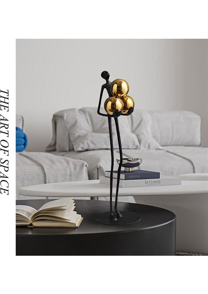 Yaratıcılık Şekil Heykeli Modern Soyut Sanat Metal Demir Sanat Heykel Ev Dekorasyon Oturma Odası Yatak Odası Ofis (Yurt Dışından) fırsatları