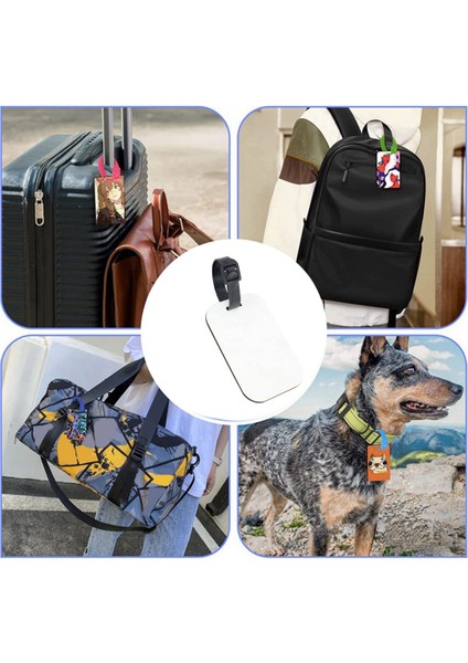 10 Adet Süblimasyon Boş Bagaj Etiketleri Beyaz Boş Seyahat Çantası Bagaj Etiketleri Askılı Çift Taraflı Bavul Etiket Etiketi (Yurt Dışından) fiyatları