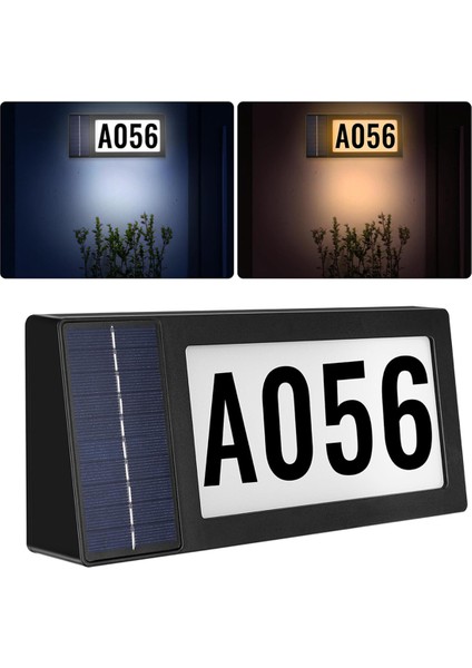 Güneş Enerjili Adres Levhası, Güneş Enerjili Aydınlatmalı Ev Numaraları, Dış Mekan Için Su Geçirmez Modern Ev Numaraları, 2 Renkli (Yurt Dışından) fiyatları