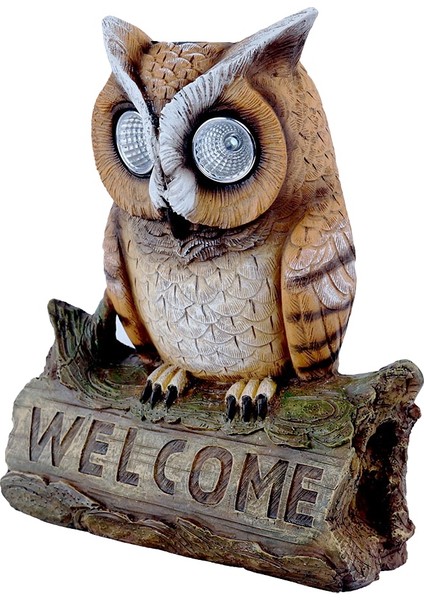 Modern Ev Dekorasyonu Heykelleri Baykuş Şeklinde Işık LED Güneş Enerjili Bahçe Işığı Baykuş Çim Lambası Güneş Enerjili LED Işıklar Kawaii Baykuş Güneş Enerjili Işık L (Yurt Dışından)