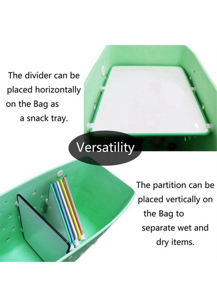 Taşınabilir Bölme Tepsisi Taşınabilir Sınıflandırma Depolama Düzenleyici Bölme Tepsisi Plaj Çantası Aksesuarları Bogg Bag Beyaz (Yurt Dışından) modelleri