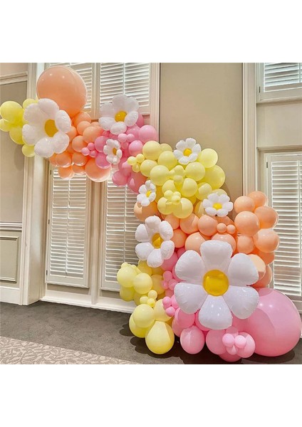 6 Adet Papatya Balonlar Büyük Çiçek Balon Alüminyum Film Balonlar Ayçiçeği Papatya Dekorasyon Doğum Günü Partisi Düğün (Yurt Dışından) modelleri