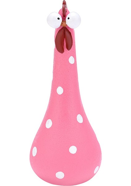 Reçine El Sanatları Reçine Tavuk Süsleri Bahçe Dekorasyon Süsleri Uzun Boyunlu Tavuk Reçine El Sanatları Pembe (Yurt Dışından)