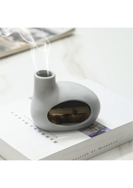 Seramik Palo Santo Tutucu - Palo Santo Çubukları ve Adaçayı Için Kül Tutucu - Meditasyon Için Benzersiz Tasarım, Gri (Yurt Dışından) fırsatları