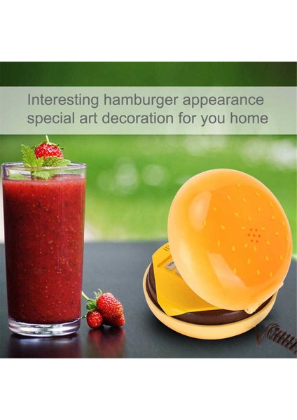 Komik Aletler Taklit Hamburger Telefon Tel Sabit Telefon Cheeseburger Telefon Ev Ofis Otel Dekorasyonu Için (Yurt Dışından) fırsatları