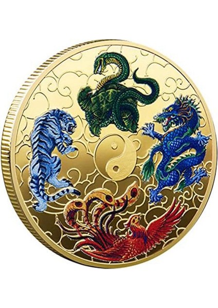 Antik Efsanevi Yaratıklar Şanslı Para Piyango Bileti Kazıyıcı Aracı Şanslı Takılar Mücadelesi Coin (Yurt Dışından)