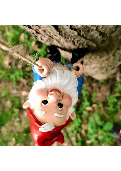 Bahçe Için Tırmanan Cüceler Ağaç Yüz Dekoru, Sevimli Cüce Ağaç Sarmalayıcı Peri Kapı Heykeli Ağaç Için (Yurt Dışından) indirimleri