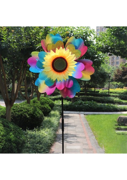 Gökkuşağı Renkli Ponheels Parıltılı, Rüzgar Tekerlekleri Bahçe Çim Bahçe Iyilikleri Için Rüzgar Döndürücü, Rüzgar Ponwheels (Yurt Dışından) indirimleri