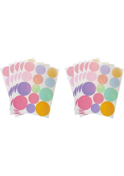 130 Adet Polka Dot Çıkartmaları Çocuk Odası Anaokulu Dekorasyon Hediye Duvar Çıkartmaları Yatak Odası Dekoru Estetik Çıkartma (Yurt Dışından)