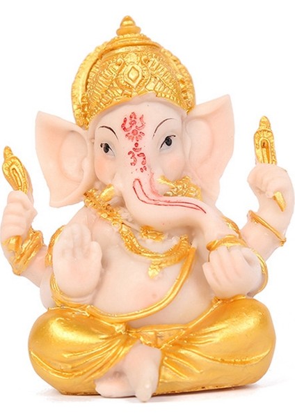 Haidianzi Altın Lord Ganesha Buda Heykeli Fil Tanrı Heykelleri Ganesh Figürleri (Yurt Dışından)