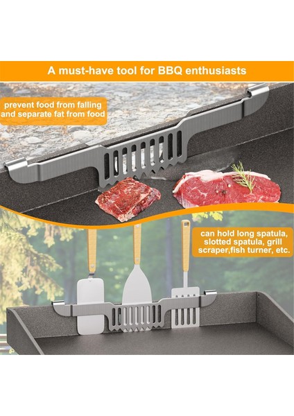 Izgara Için Yağ Kapısı Spatula Tutucu Yağ Tutucu Izgara Gıda Ağ Ekran Blok Rafı Izgara Aksesuarları Blackstone Için (Yurt Dışından) fırsatları