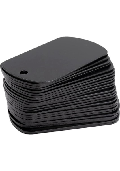 50 Adet Metal Damgalama Boşlukları Siyah Damgalama, Gravür Boşlukları Alüminyum Damgalama Boşlukları Anahtarlık Boş Köpek Etiketi (Yurt Dışından) modelleri