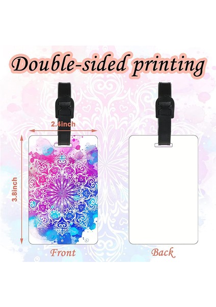 10 Adet Süblimasyon Boş Bagaj Etiketleri Boş Seyahat Çantası Bagaj Etiketleri Kayışlı Çift Taraflı Mdf Bavul Etiketi Etiketi (Yurt Dışından) fırsatları