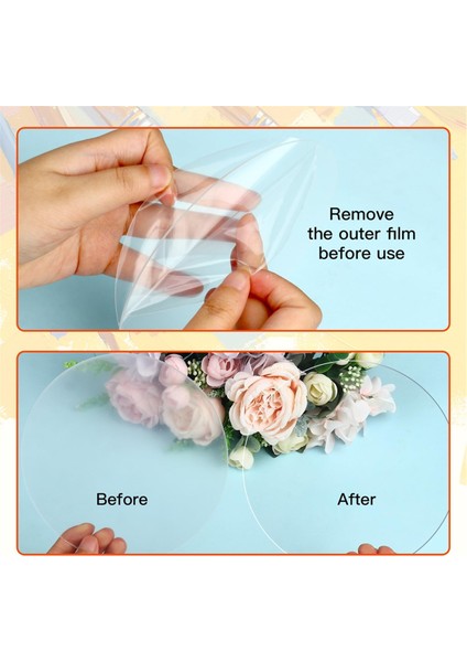 30 Adet Şeffaf Akrilik Daireler, Yuvarlak Akrilik Boşluklar Diskler Yuvarlak, Cadılar Bayramı Noel Süsü Dıy El Sanatları Için (6 Inç) (Yurt Dışından) fırsatları