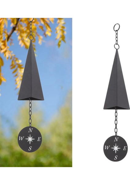 Retro Tasarım Demir Üçgen Rüzgar Çanı Pusulalı, Rüzgar Çanları Dekoru (Yurt Dışından) fiyatları