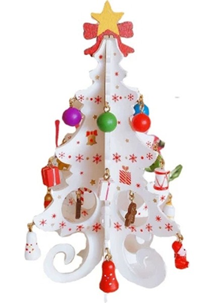 Masaüstü Noel Ağacı Dekorasyon Süsler Çocuk El Yapımı Dıy Stereo Ahşap Noel Ağacı Sahne Düzeni Noel (Yurt Dışından) indirimleri