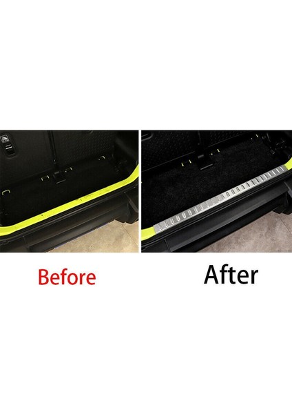 Araba Arka Bagaj Kapağı Bagaj Kapağı Iç Koruma Arka Tampon Itişme Eşik Plakası Suzuki Jimny Için JB64 JB74W 2019 2020 Siyah (Yurt Dışından) indirimleri