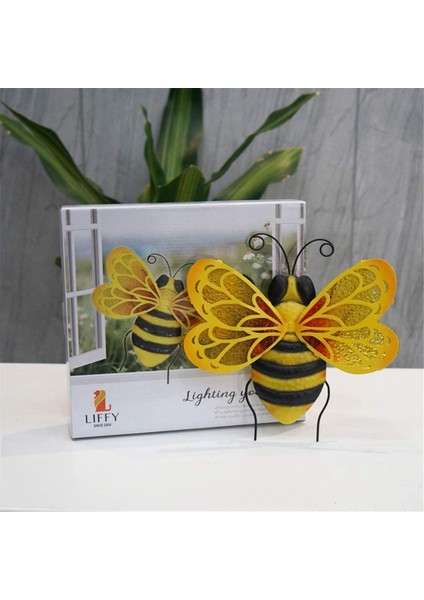 2 Adet Metal Arı Duvar Sanatı Arı Açık Hava Dekoru Asılı Bahçe Duvar Dekoru Dış Arı Cam Heykel Süslemeleri (Yurt Dışından) fiyatları