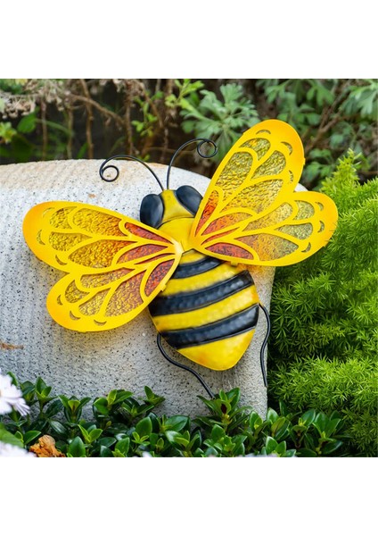 2 Adet Metal Arı Duvar Sanatı Arı Açık Hava Dekoru Asılı Bahçe Duvar Dekoru Dış Arı Cam Heykel Süslemeleri (Yurt Dışından) fırsatları
