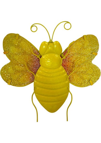 2 Adet Metal Arı Duvar Sanatı Arı Açık Hava Dekoru Asılı Bahçe Duvar Dekoru Dış Arı Cam Heykel Süslemeleri (Yurt Dışından) indirimleri