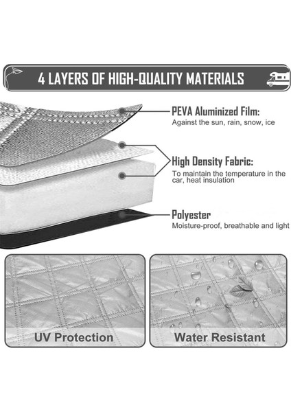 Ford E450 1997-2022 Karavan Karavan Ön Cam Kar Örtüsü Ön Cam Güneşlik (Yurt Dışından) indirimleri