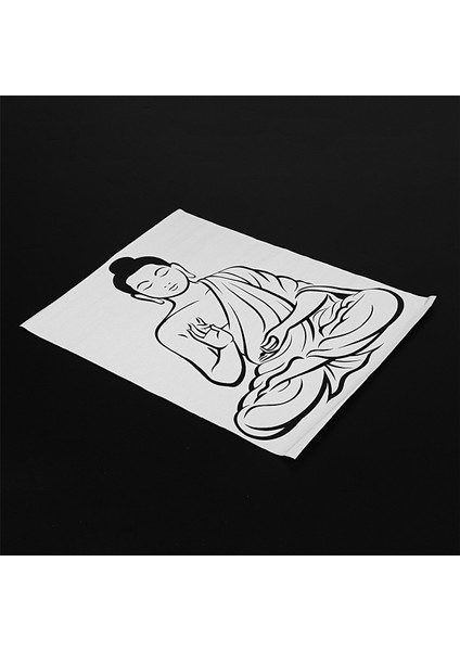 Dıy Siyah Duvar Sticker Meditasyon Buda Çıkartması Çıkarılabilir Sanatsal Fresk Ev Dekor (Yurt Dışından) modelleri