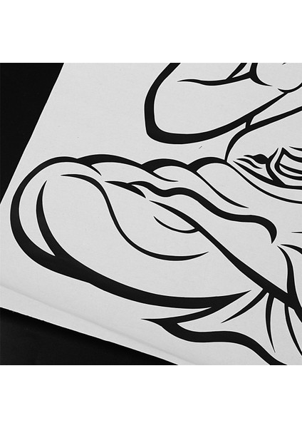 Dıy Siyah Duvar Sticker Meditasyon Buda Çıkartması Çıkarılabilir Sanatsal Fresk Ev Dekor (Yurt Dışından) indirimleri