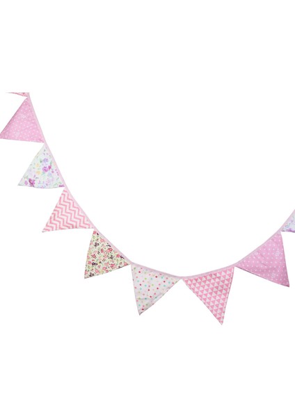 12 Bayraklar 3.2 M Flama Dekorasyon Banner Bunting Iskandinav Çiçekler Bayrağı Parti Çelenk Doğum Günü Düğün Dekorasyon Parti B (Yurt Dışından) fırsatları