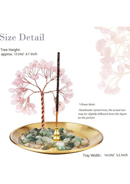 Çubuklar Için Tütsülük, Şifalı Kristal Taş Para Ağacı Tütsü Brülörü, Yoga ve Ev Dekorasyonu Için Kül Tutucu (Yurt Dışından) fiyatları