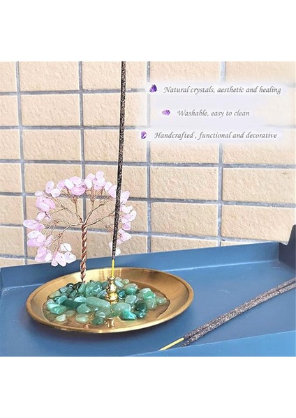 Çubuklar Için Tütsülük, Şifalı Kristal Taş Para Ağacı Tütsü Brülörü, Yoga ve Ev Dekorasyonu Için Kül Tutucu (Yurt Dışından) fırsatları