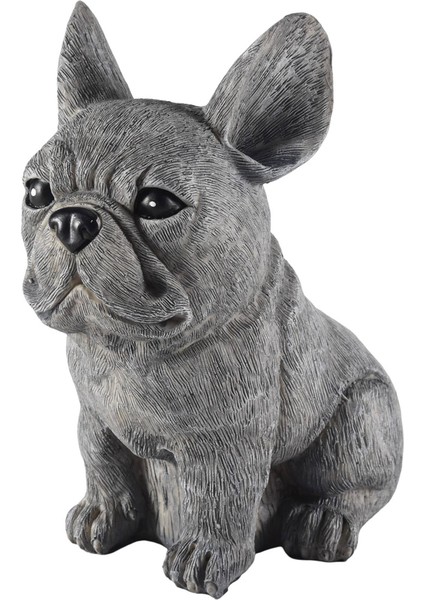 Heykeli Bahçe Dekorasyon Köpek Reçine Dekorasyon Dachshund ve Fransız Bulldog Heykel Ev Süsleri 17X12X11CM (Yurt Dışından)