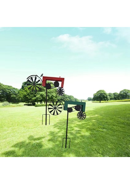 Bahçe Kazığı, Çiftlik Traktörü, Dönen Tekerlekler, Eski Kaplama, Traktör Rüzgar Döndürücü, Traktör Bahçe Kazığı Arabası Kırmızı (Yurt Dışından) modelleri