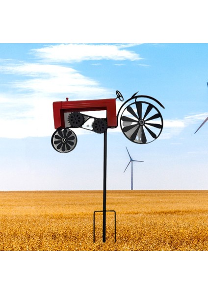 Bahçe Kazığı, Çiftlik Traktörü, Dönen Tekerlekler, Eski Kaplama, Traktör Rüzgar Döndürücü, Traktör Bahçe Kazığı Arabası Kırmızı (Yurt Dışından) indirimleri