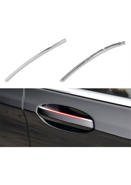 Çift Dış Kapı Kolu Galvanik Şerit Parlak Metal Şerit Aksesuarları 51217472725 Bmw G12 7 Serisi 2016-2021 Için (Yurt Dışından) modelleri