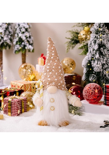 2 Noel Cücesi Seti, Işıklı Noel Cüceleri Figürler Peluş Noel Süslemeleri - Beyaz Kış Tatili Cüceler (Yurt Dışından) indirimleri