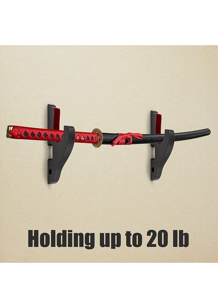 Duvara Montaj 2/set 1 Katmanlı Yastıklı Kanca Katana Tutucu Ayarlanabilir Ekran Askı Samuray Kılıcı Tanto, 1 Katmanlı Ped (Yurt Dışından) fırsatları